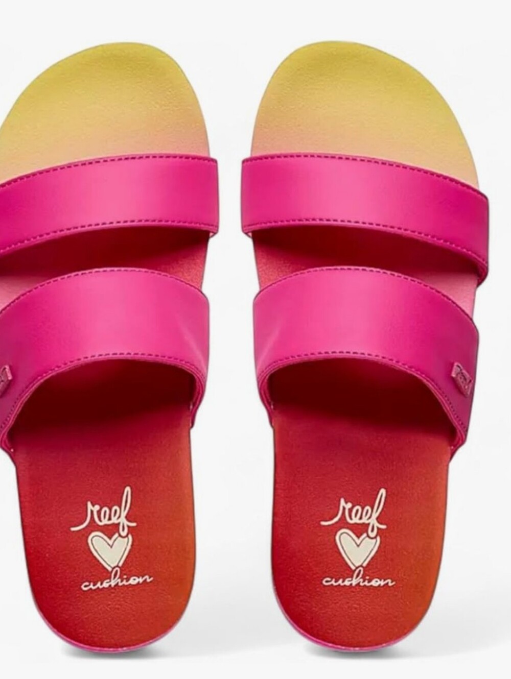 Reef Banded Horizon Hi Double-Strap Slide Sandal- Pink Orange - Picture 3 of 10